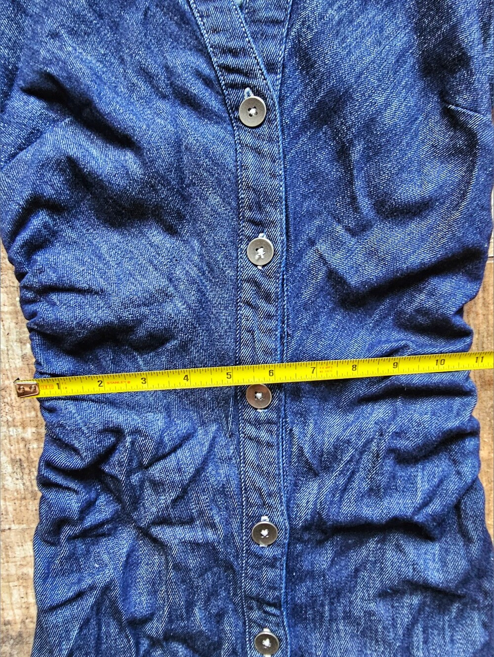 Pilcro Indigo Denim Midi Shirt Dress - Picture 7 of 8